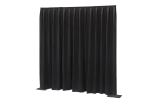 Pipe and Drape 3m Set schwarz 