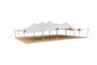 Stretchzelt 10 x 30m  (SET)  mit Boden
