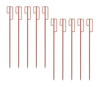 10x Absperrleinenhalter SET (Laterneneisen) 