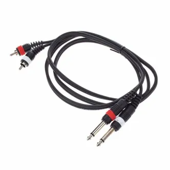 Cinch auf 6,3mm Klinke Kabel 1,5 m