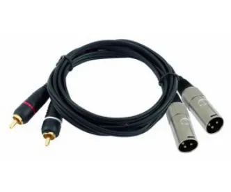 Cinch auf XLR male Kabel 1,5 m 