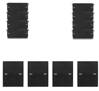 DVA Line Array Set FLY8T-4B