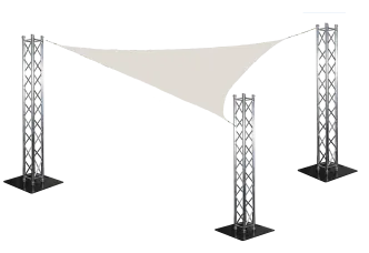 Sonnensegel SET 3x3x4,2 Meter