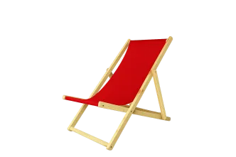 Strandstuhl Rot