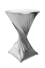 Stretchhusse Silber 1 teilig. 